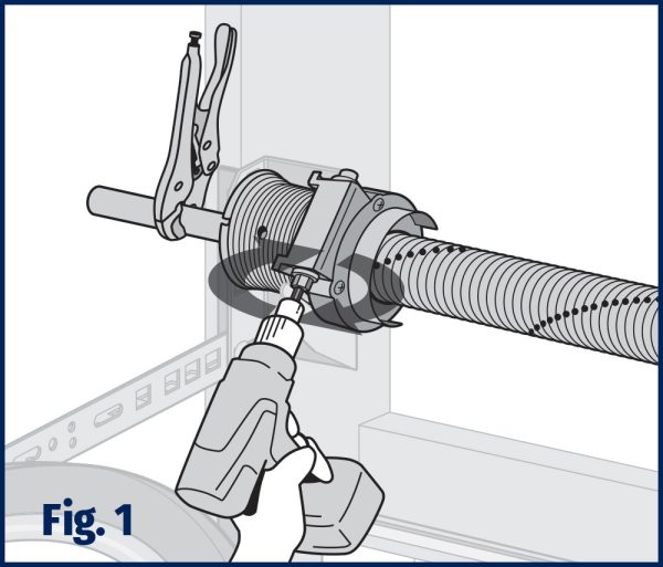 Simple One Way Rotation Spring Tensioning System REAPPLY TENSION EZ-SET® TORSION SPRINGS - Ideal
